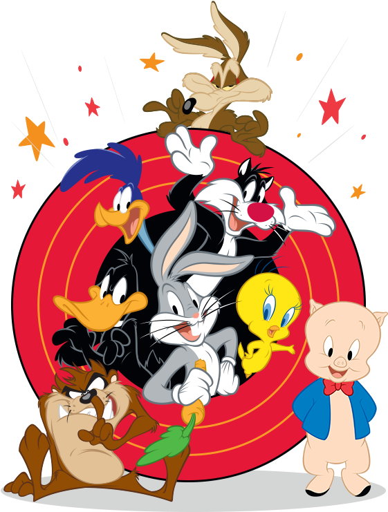 Looney Tunes Characters Spotlight PNG