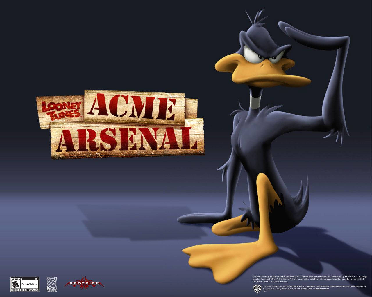 Capado Jogo Looney Tunes Daffy Duck. Papel de Parede