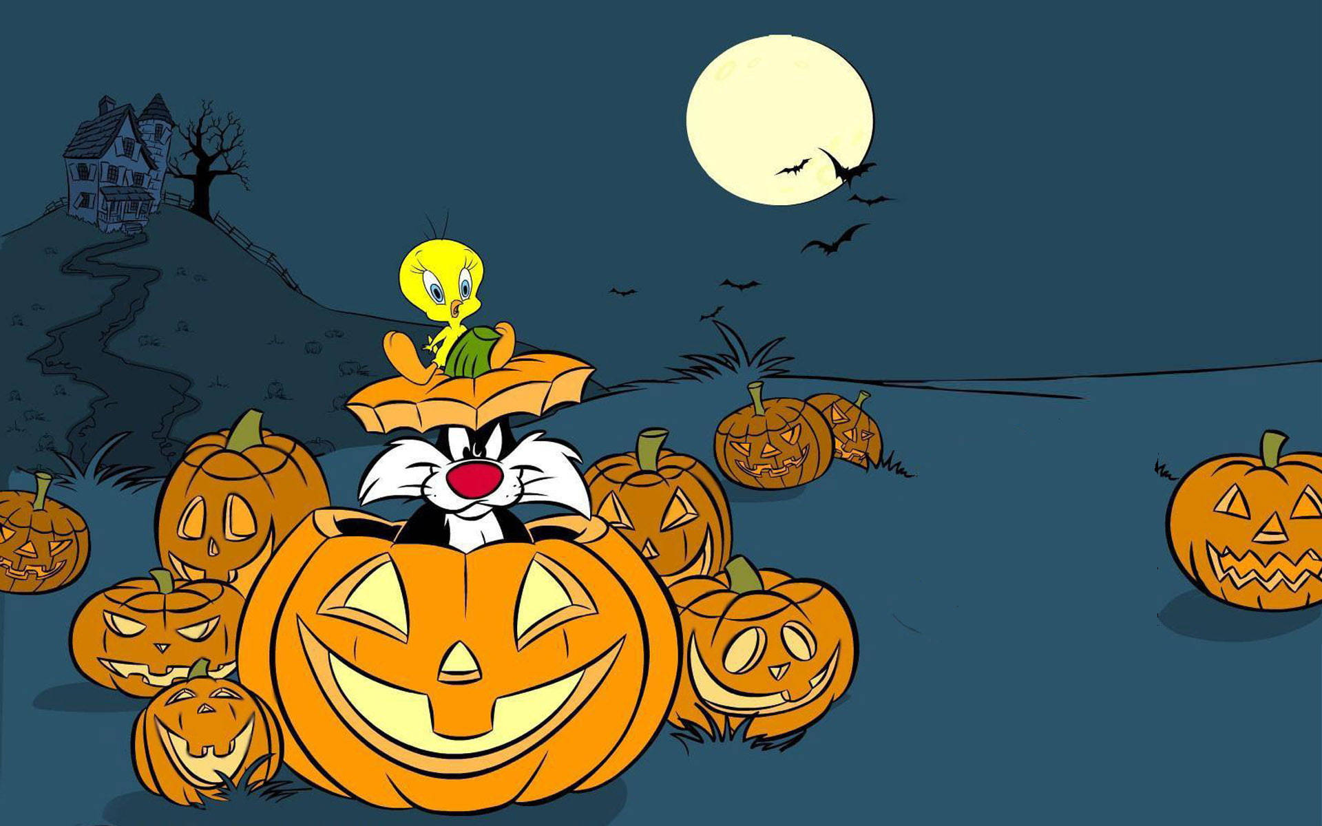 Looney Tunes Halloween Background