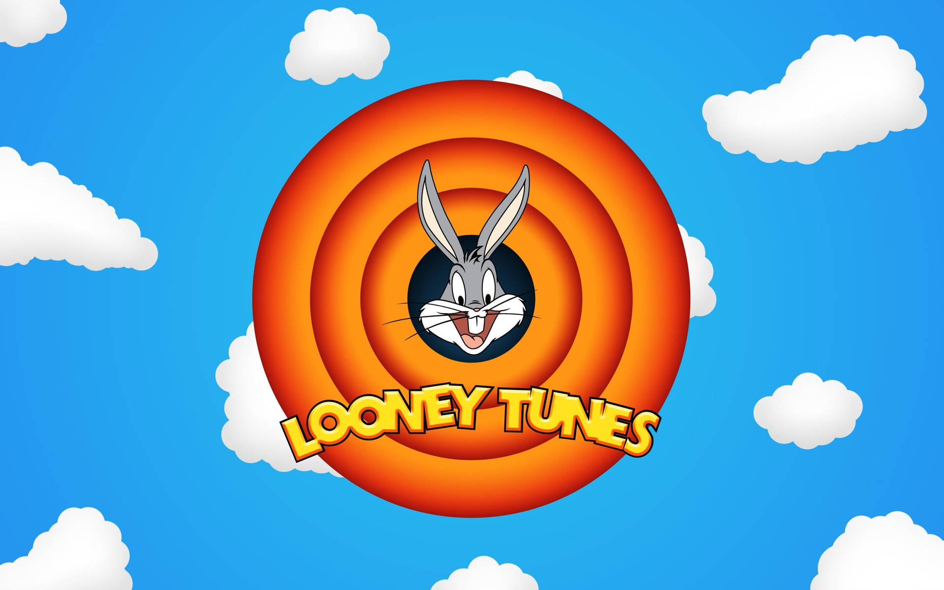 Logode Looney Tunes En Las Nubes Fondo de pantalla