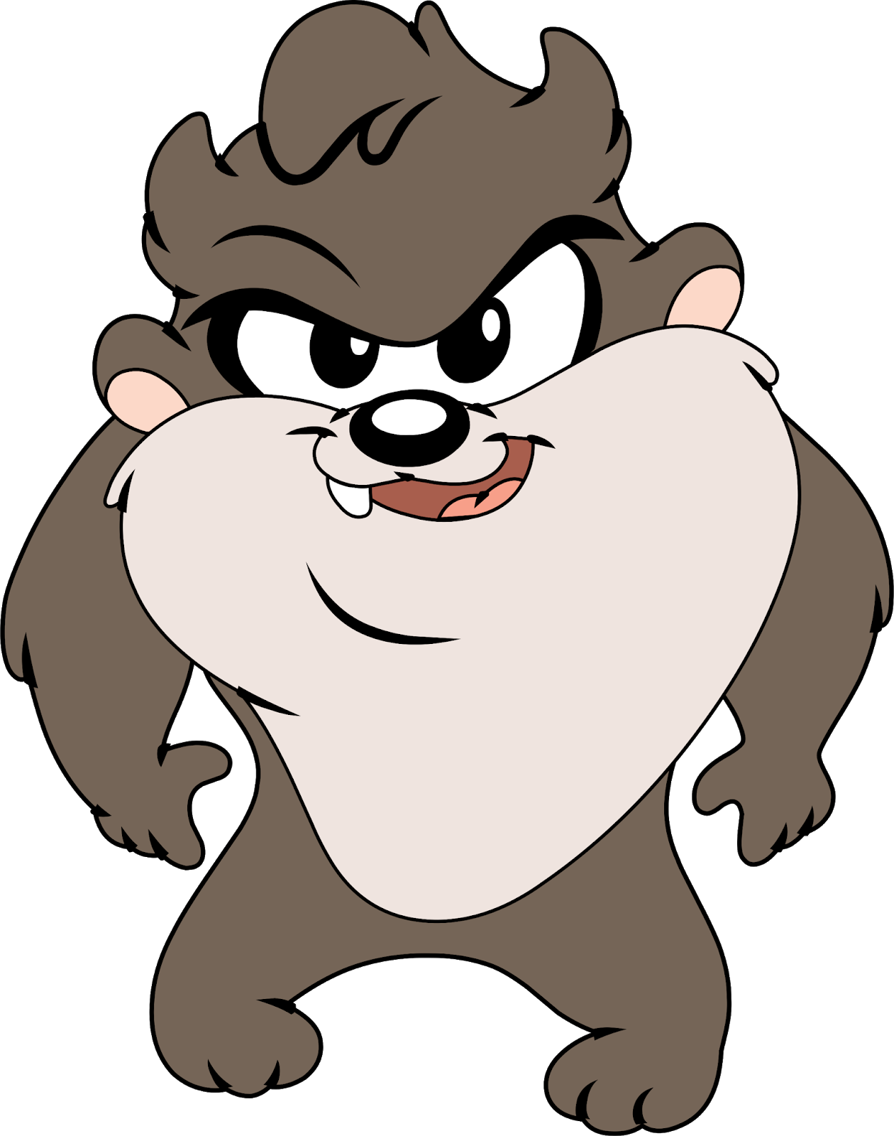 Looney Tunes Tasmanian Devil Standing PNG