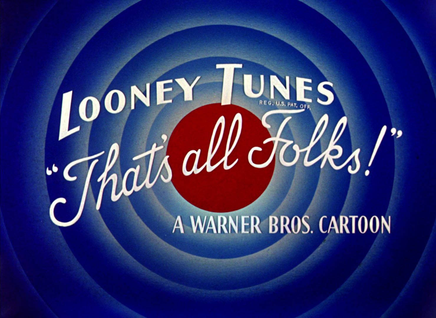 looney tunes logo thats all folks