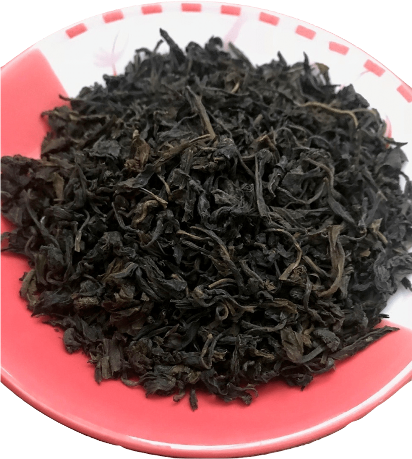 Loose Leaf Black Teaon Plate PNG