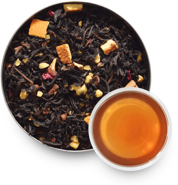 Loose Leaf Teaand Cup PNG