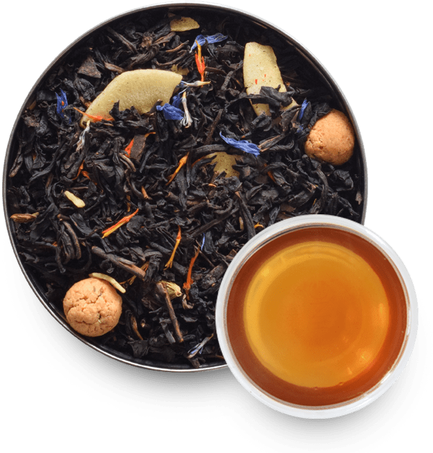 Loose Leaf Teaand Tea Cup PNG