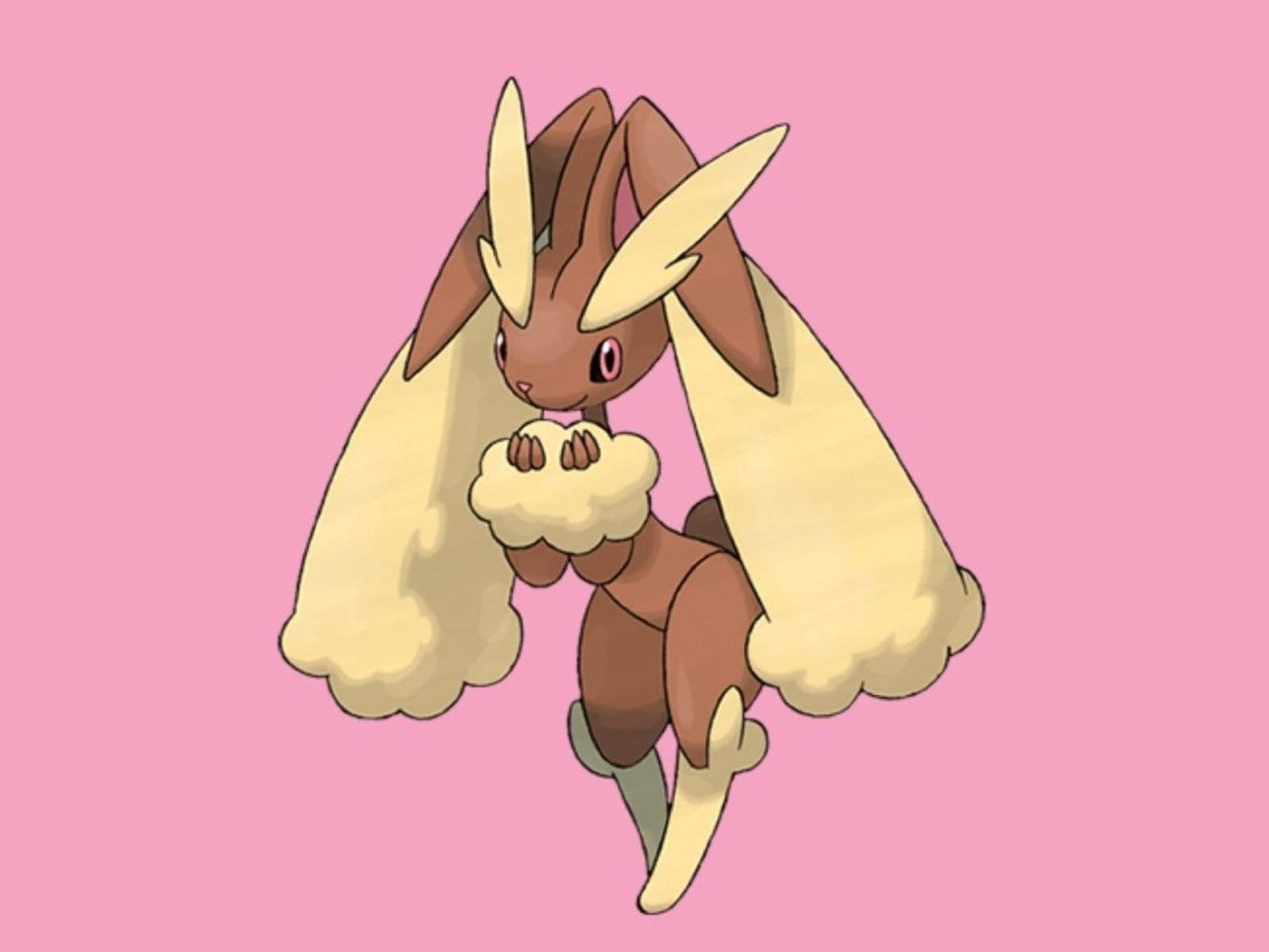 a pokemon with long hair and a pink background Wallpaper