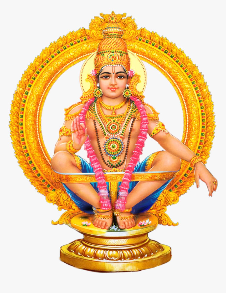 Download Lord Ayyappa On White Background Wallpaper | Wallpapers.com