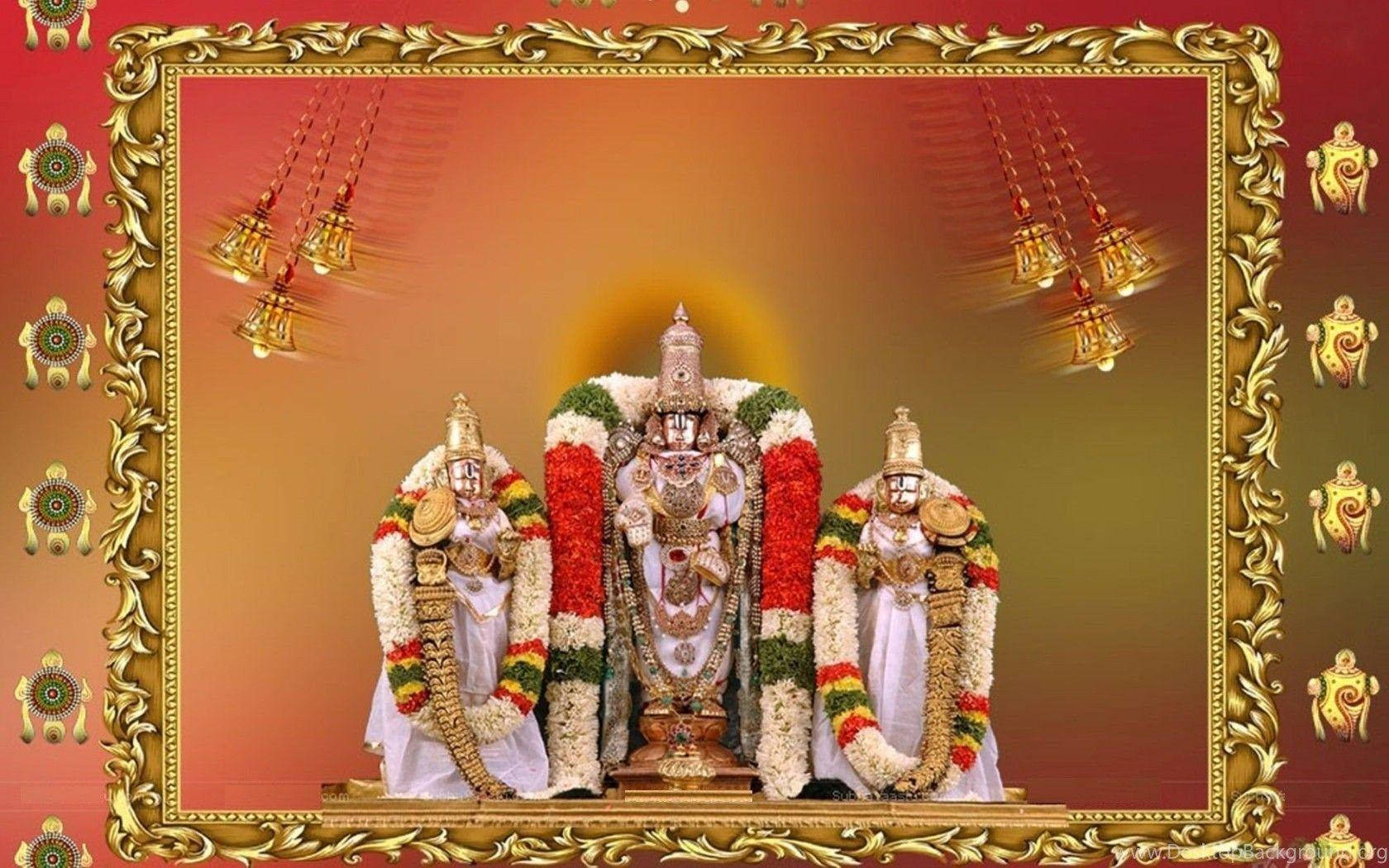 Download Lord Balaji With Frame Wallpaper | Wallpapers.com