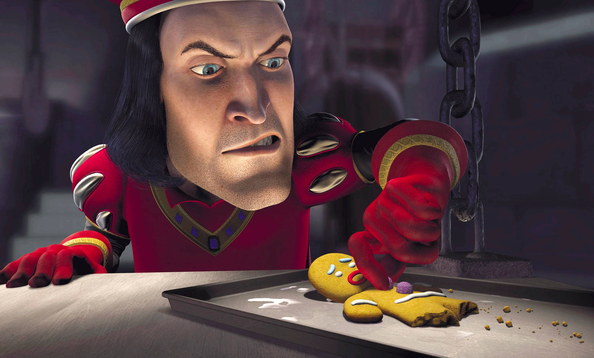 Lord Farquaad Og Gingy Wallpaper