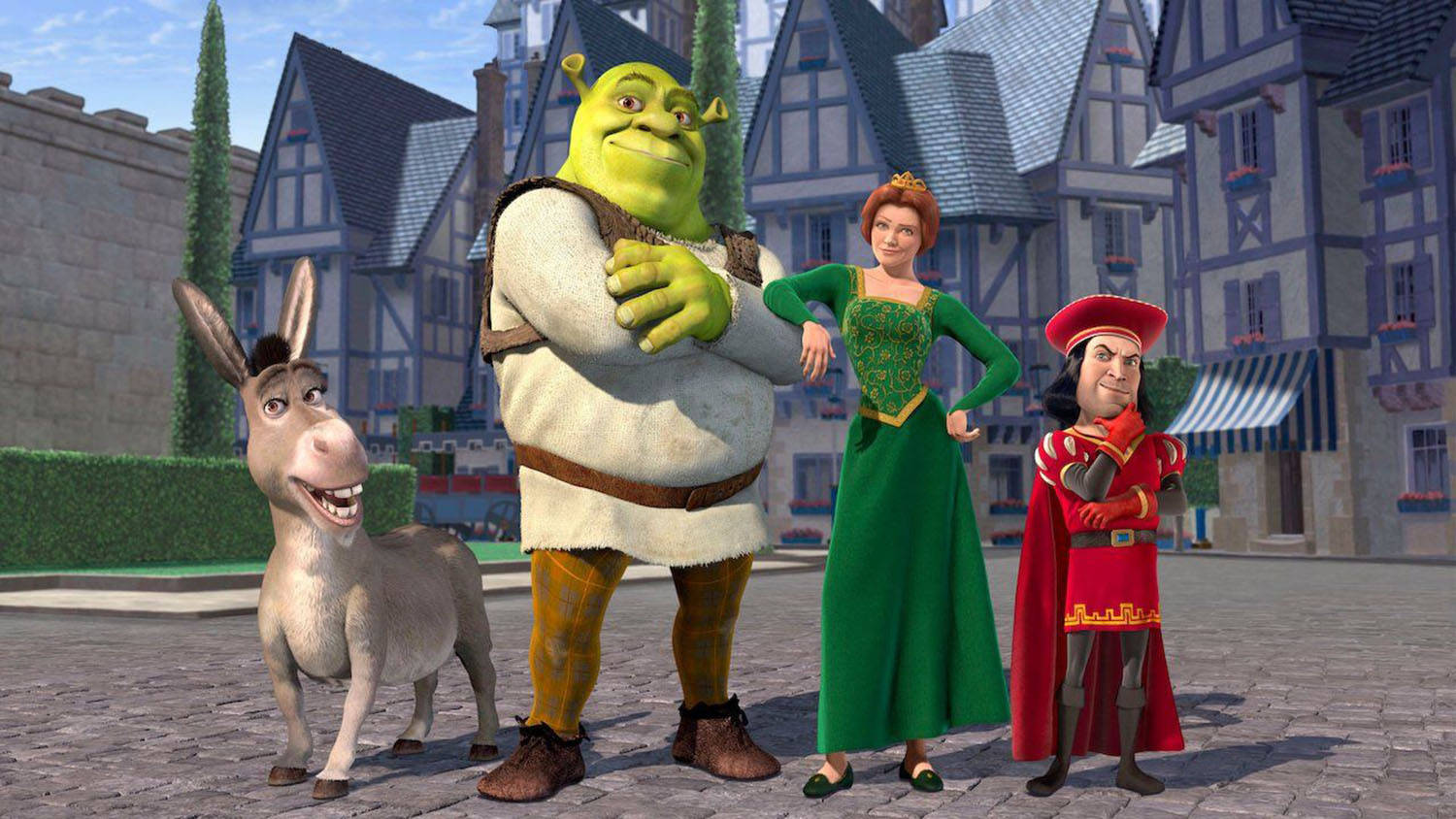 Personajesde Lord Farquaad Y Shrek Fondo de pantalla