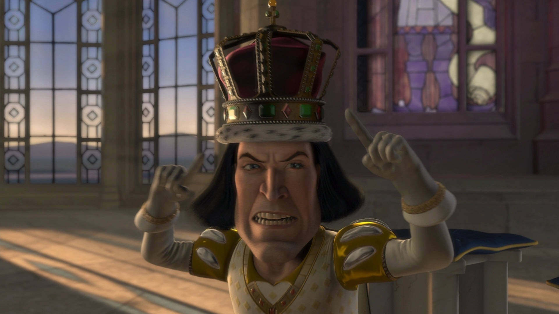 Coronadel Señor Farquaad. Fondo de pantalla
