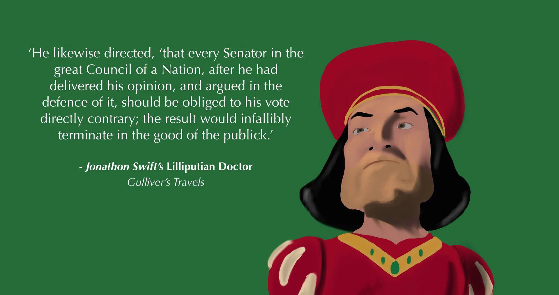 Lord Farquaad Politisk Quote Wallpaper: 