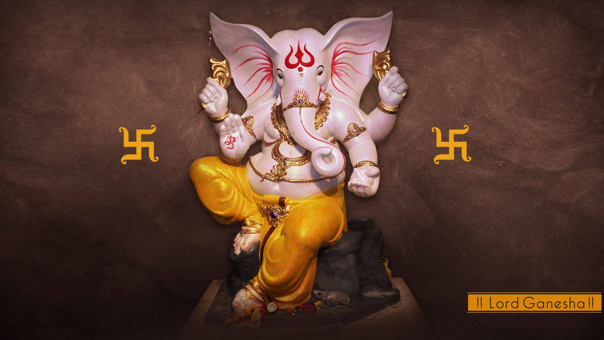 Estatuarosa Del Señor Ganesha Fondo de pantalla