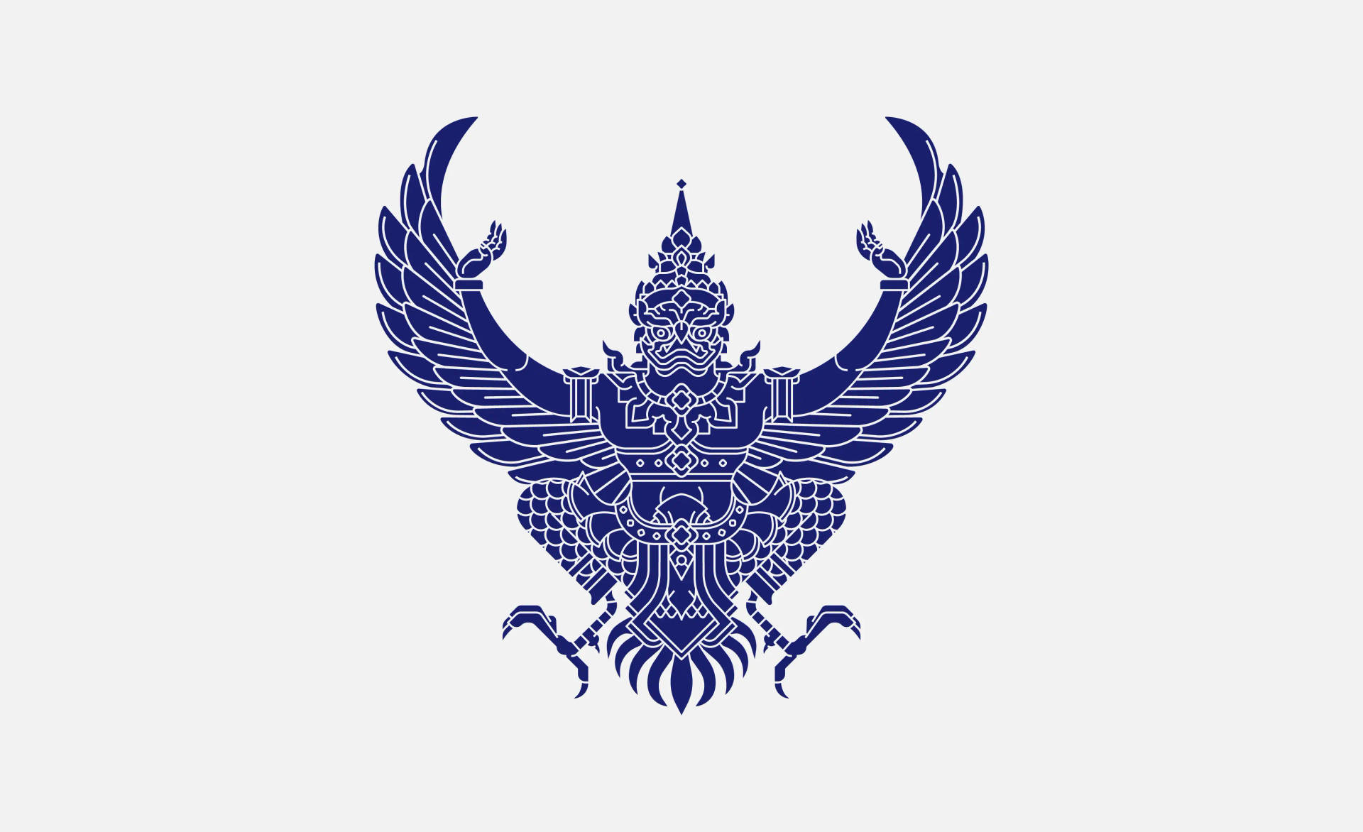 Lord Garuda Blue Art Background