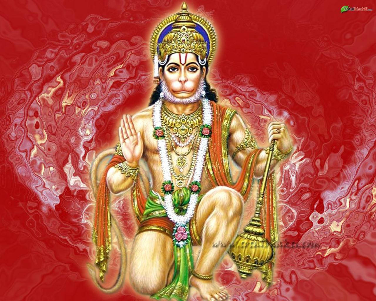 Lord Hanuman 3d Art Wallpaper