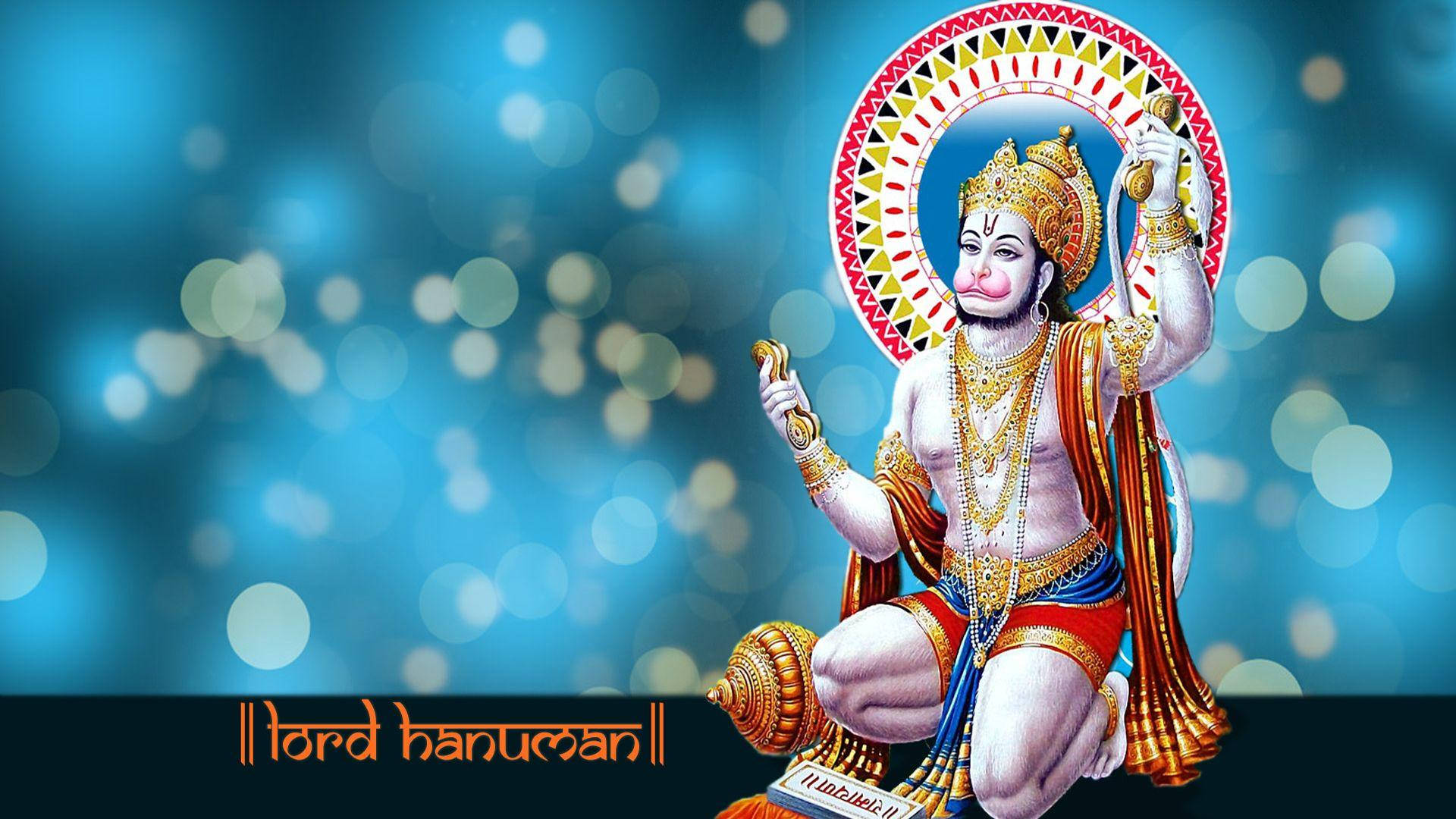 Lord Hanuman Kneeling Hd Wallpaper