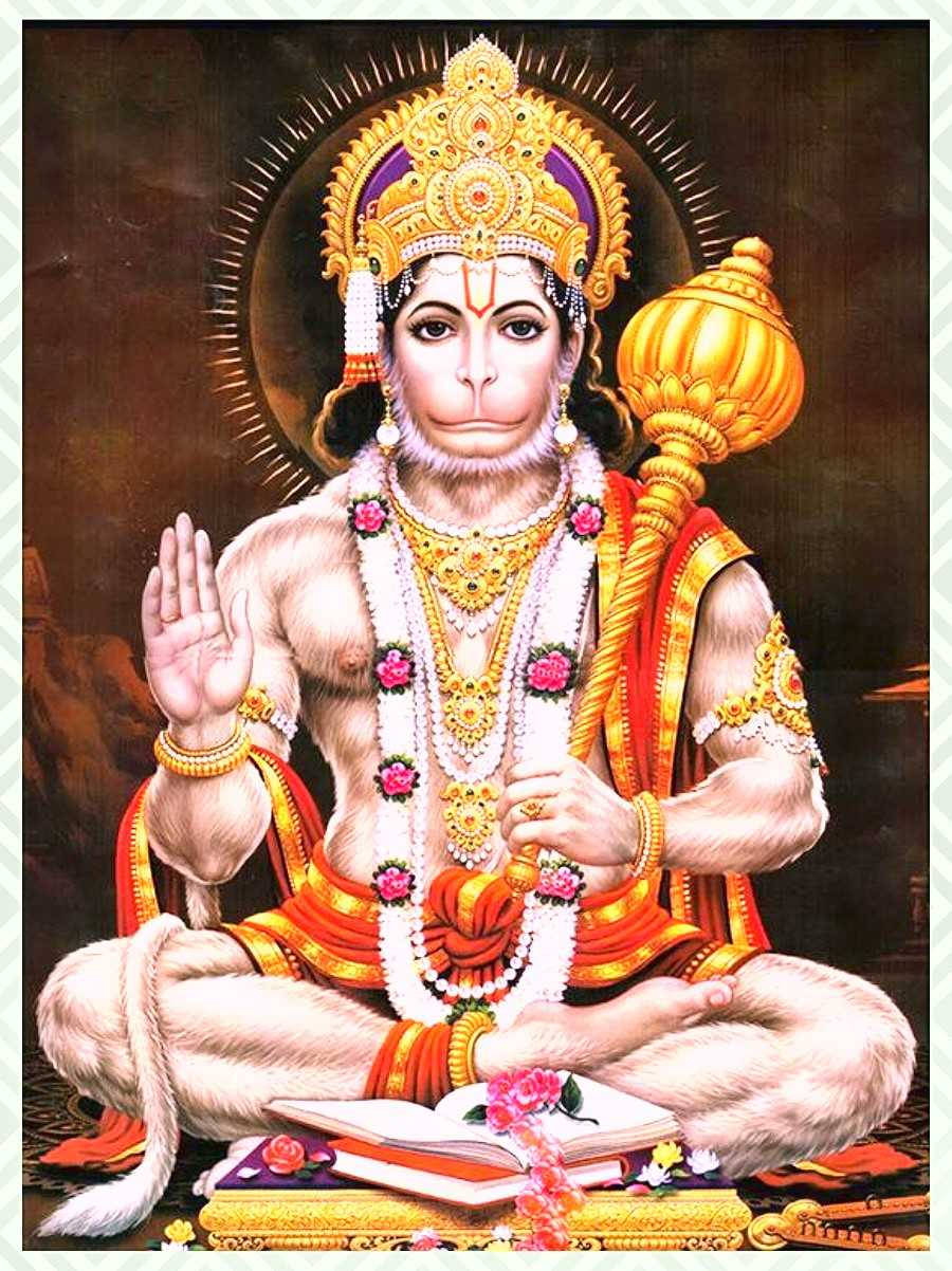 Lord Hanuman Portrait Hd Wallpaper