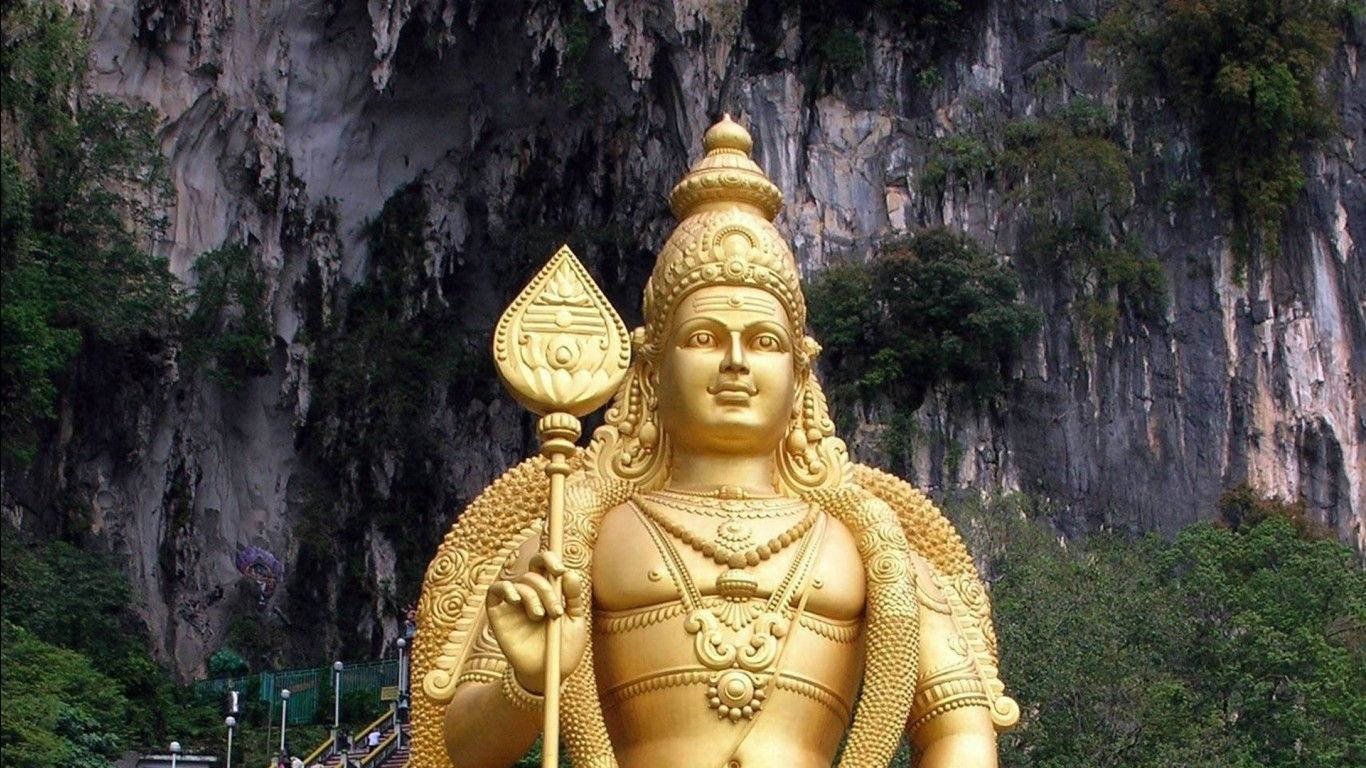 Lord Murugan 4k Statue In Cave