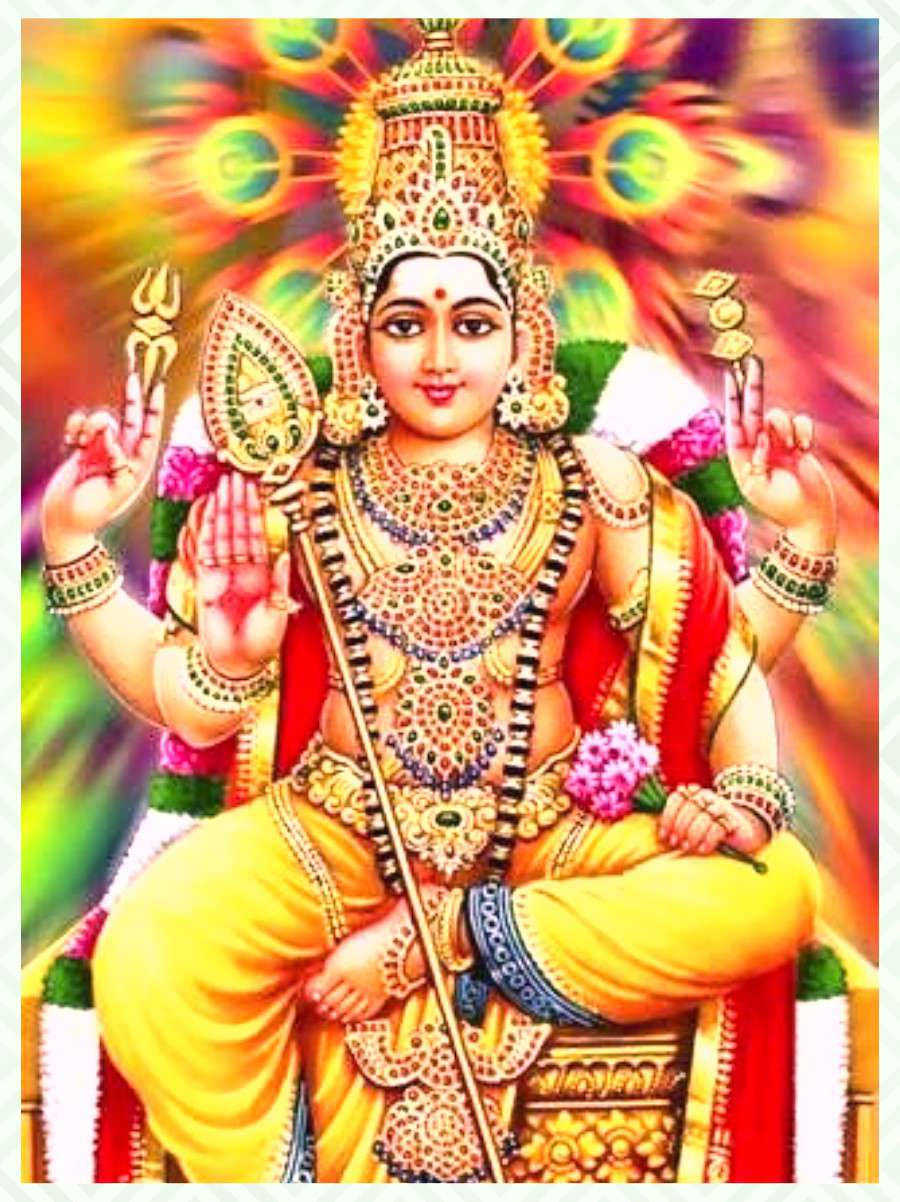 Download Lord Murugan With Four Hands Wallpaper 