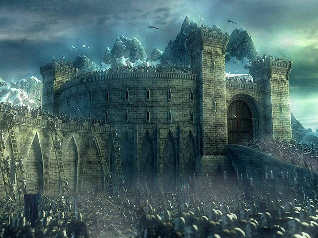 Lord Of The Rings Landscape Abstract Castle Wallpaper