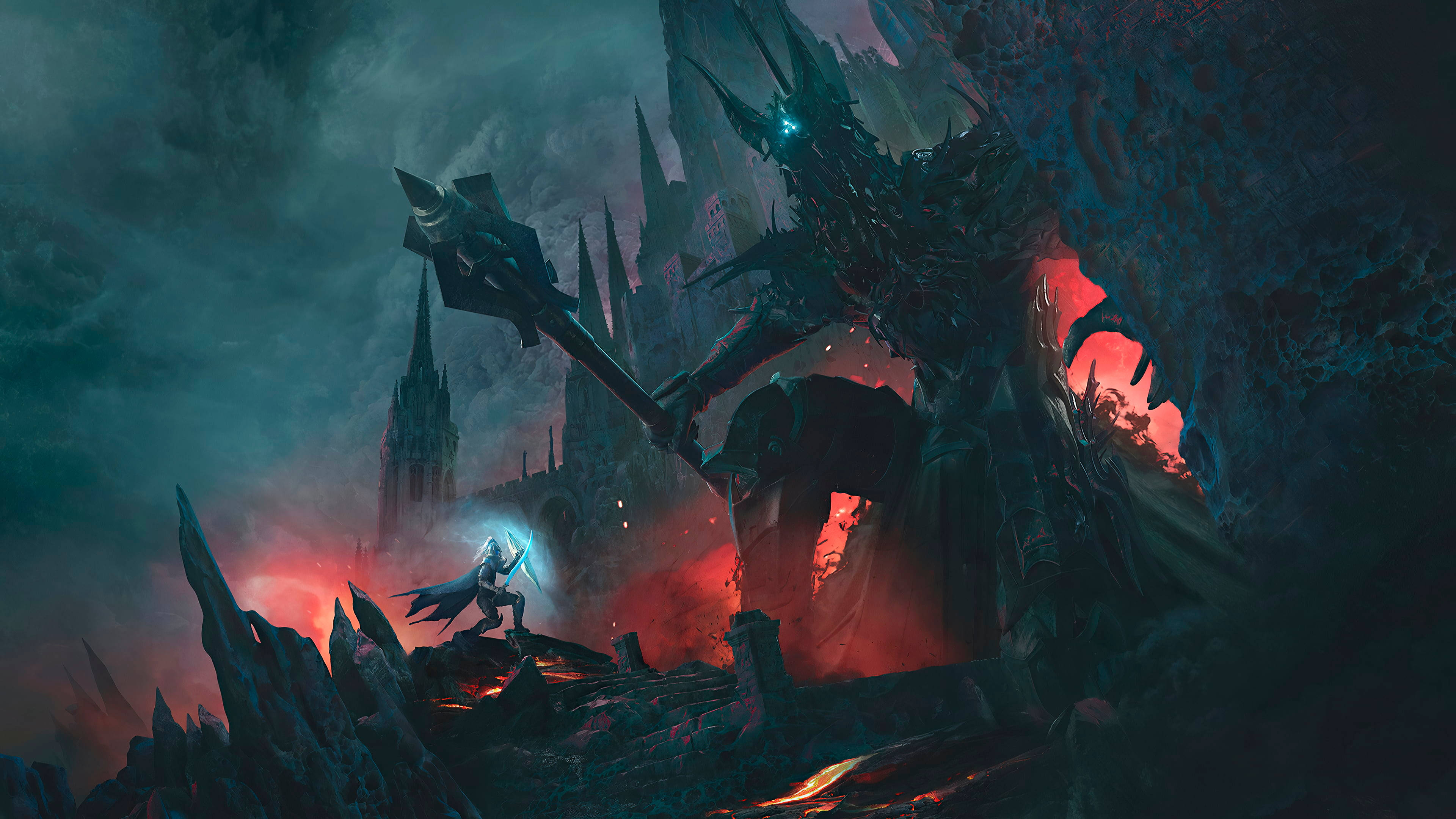 Lordof The Rings Landskapsbild – Morgoth. Wallpaper