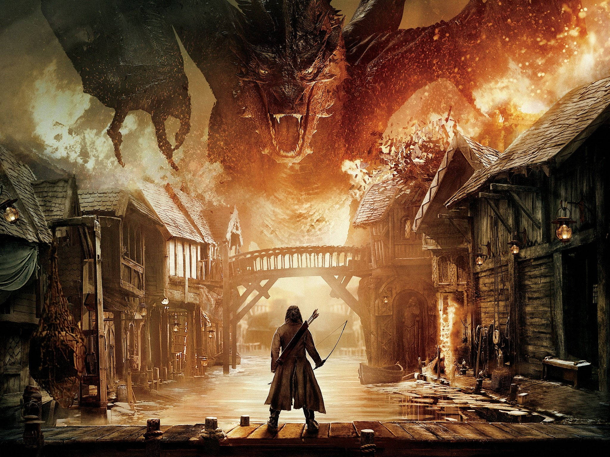 Lord Of The Rings Landscape Smaug Wallpaper
