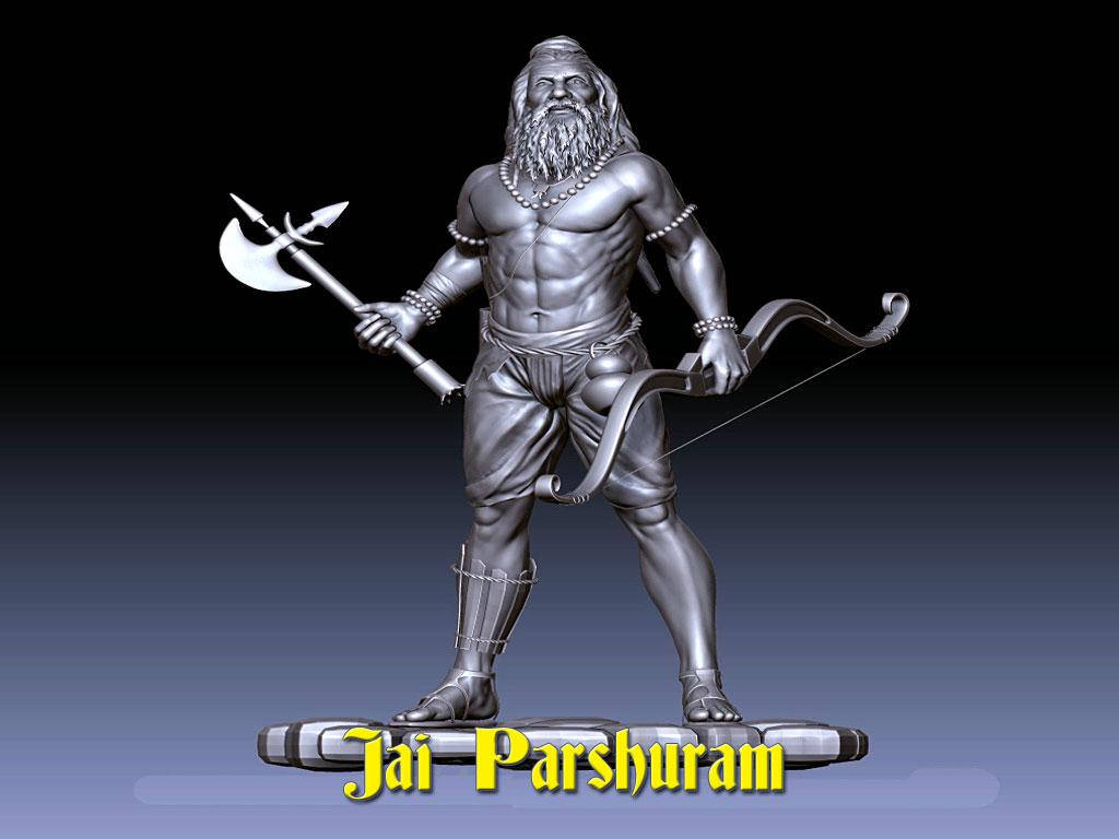 Lord Parshuram Silver Staty Wallpaper