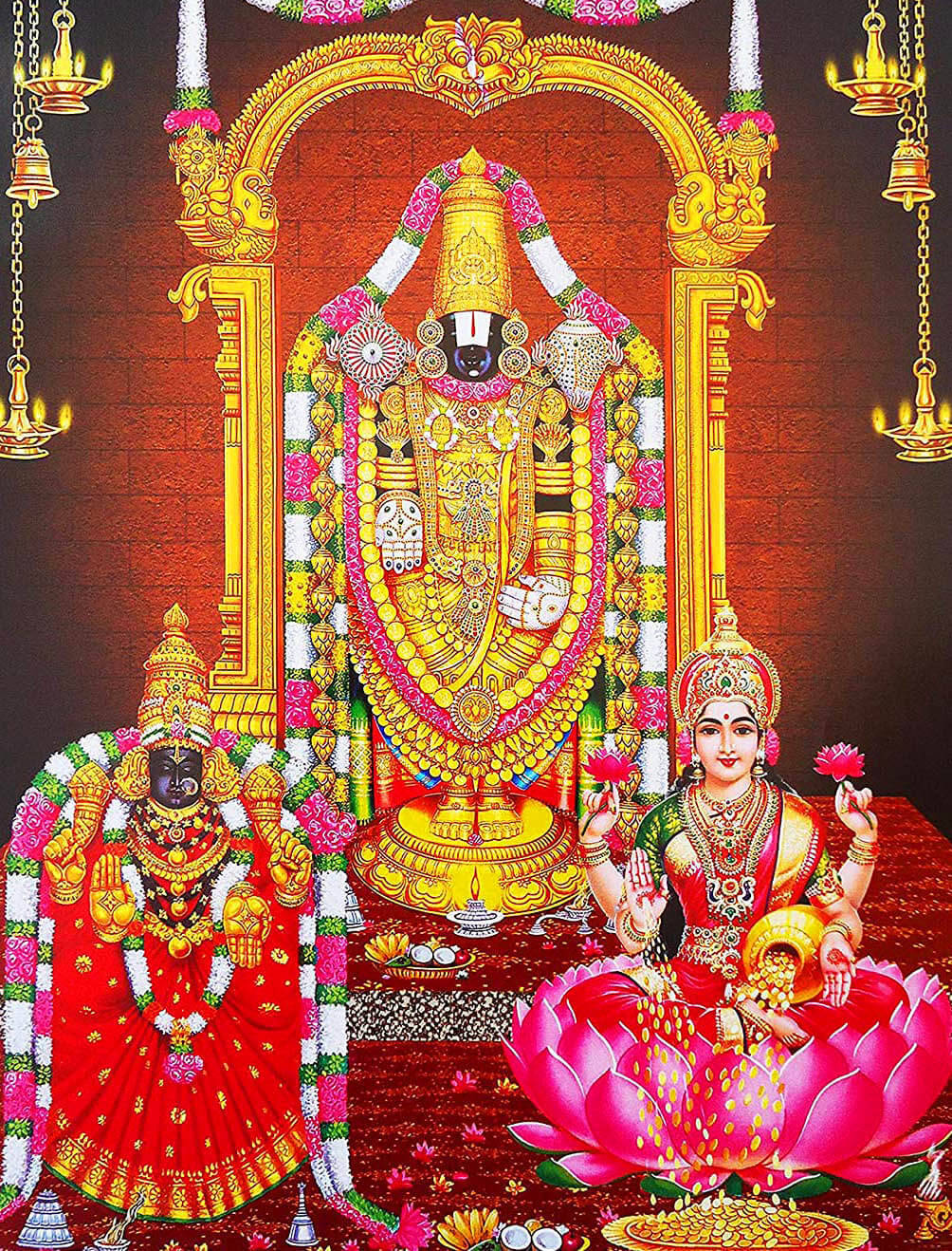 Download Lord Perumal And Hindu Gods Wallpaper | Wallpapers.com