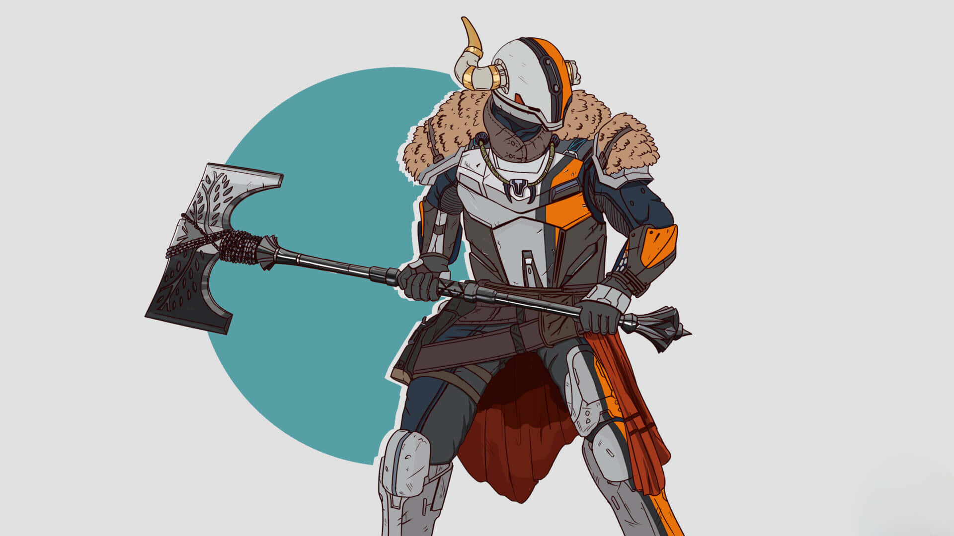 Lord Shaxx In Full Battle Armor On Destiny 2 Battlefield Wallpaper