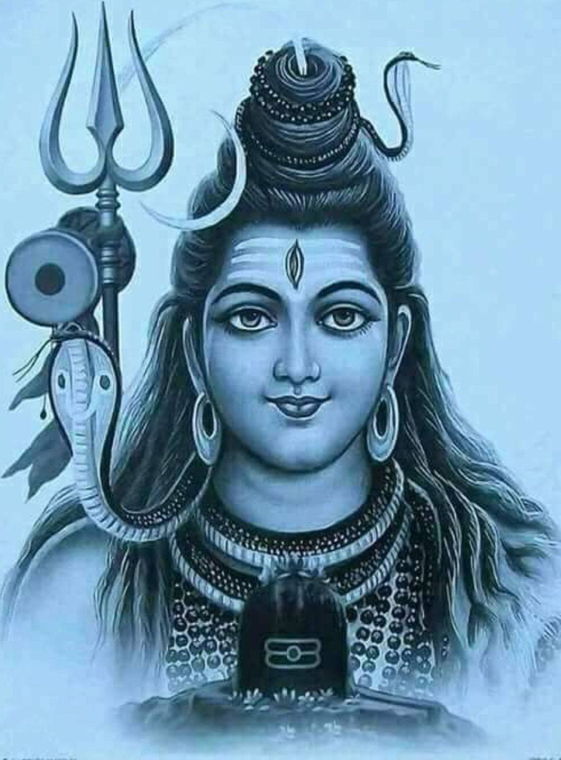 Download Lord Shiva Angry With Black Snake On Head Wallpaper | Wallpapers .com