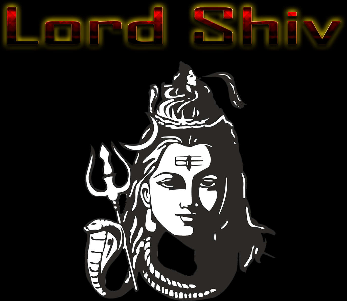 Lord Shiva Artistic Graphic PNG