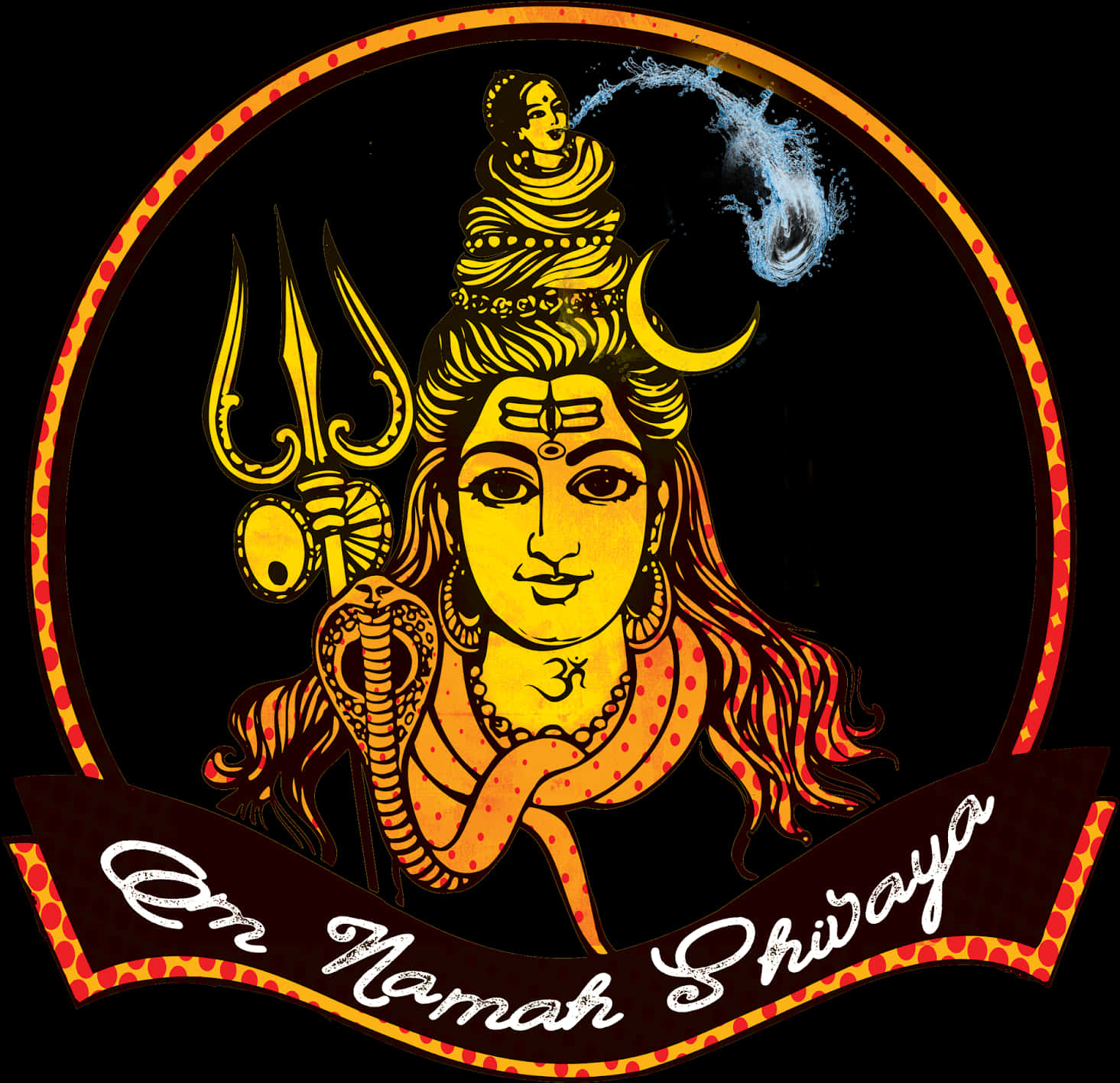 Lord Shiva Artistic Representation PNG