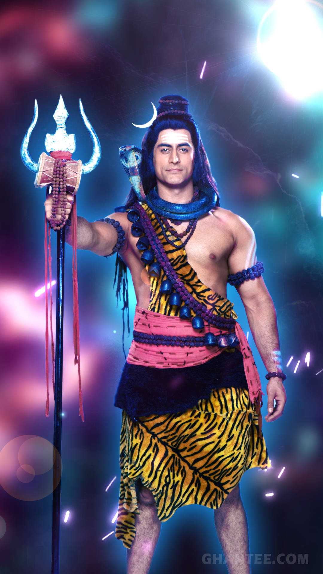 Lord Shiva Digital Konst Wallpaper