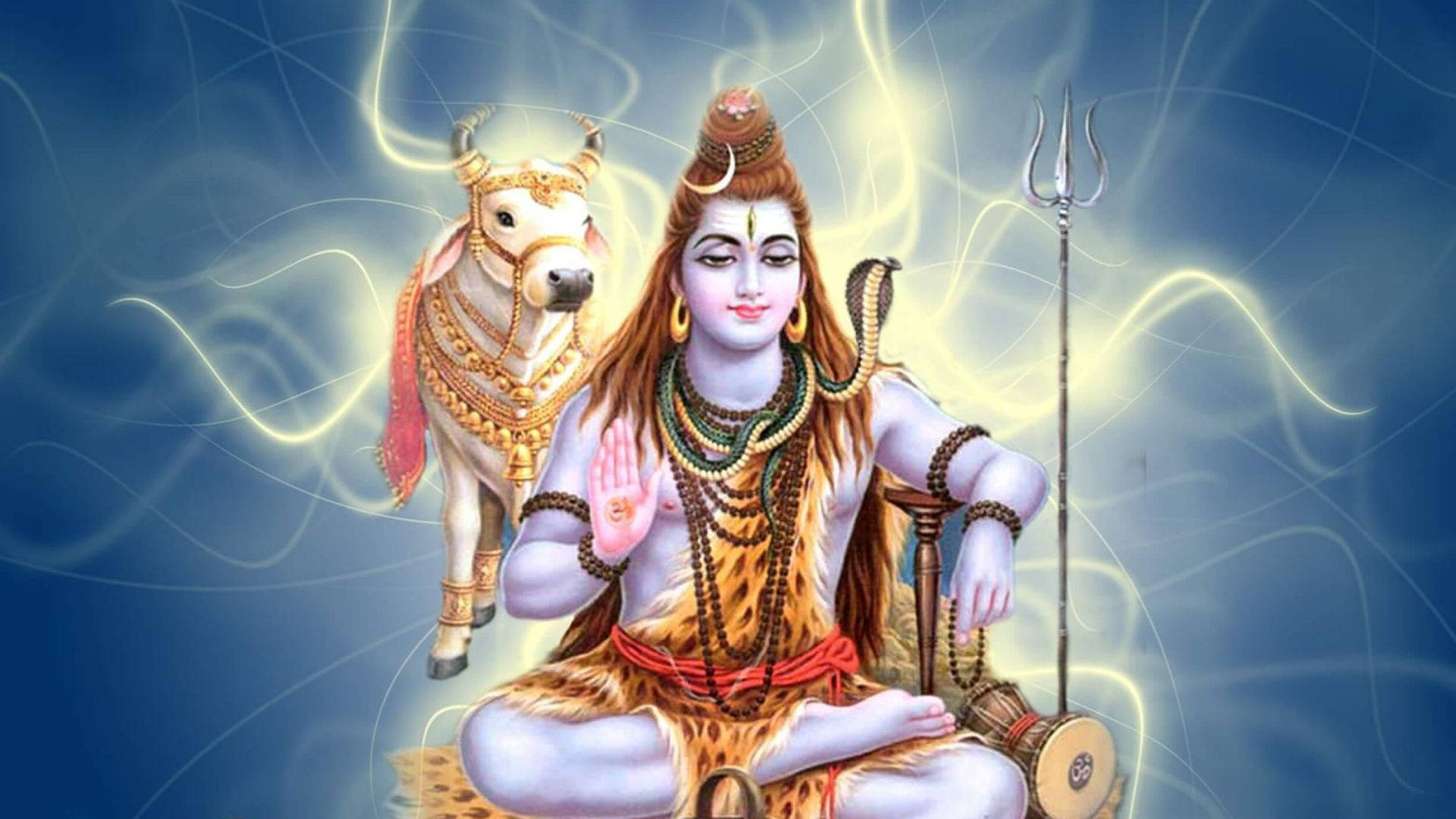 Download Lord Shiva Hd With Cow Wallpaper 