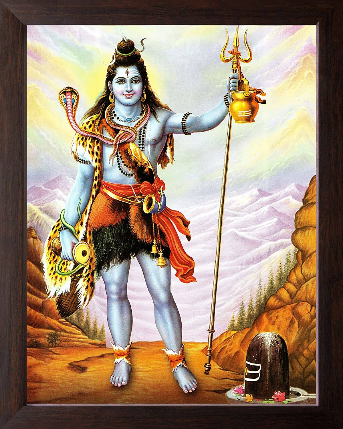 Lord Shiva i en ørken nat himmel Wallpaper