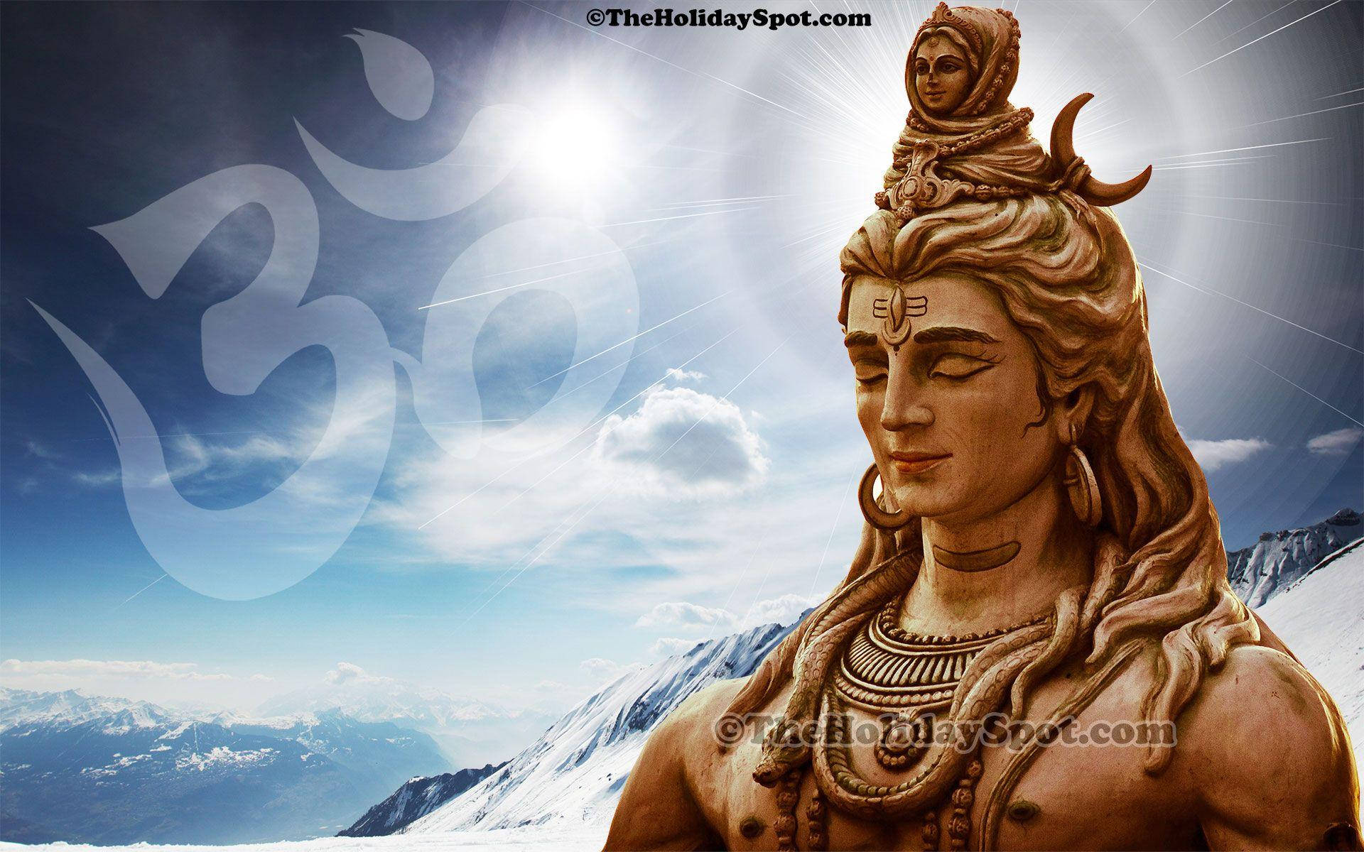 Lord Shiva In Snow Mountain