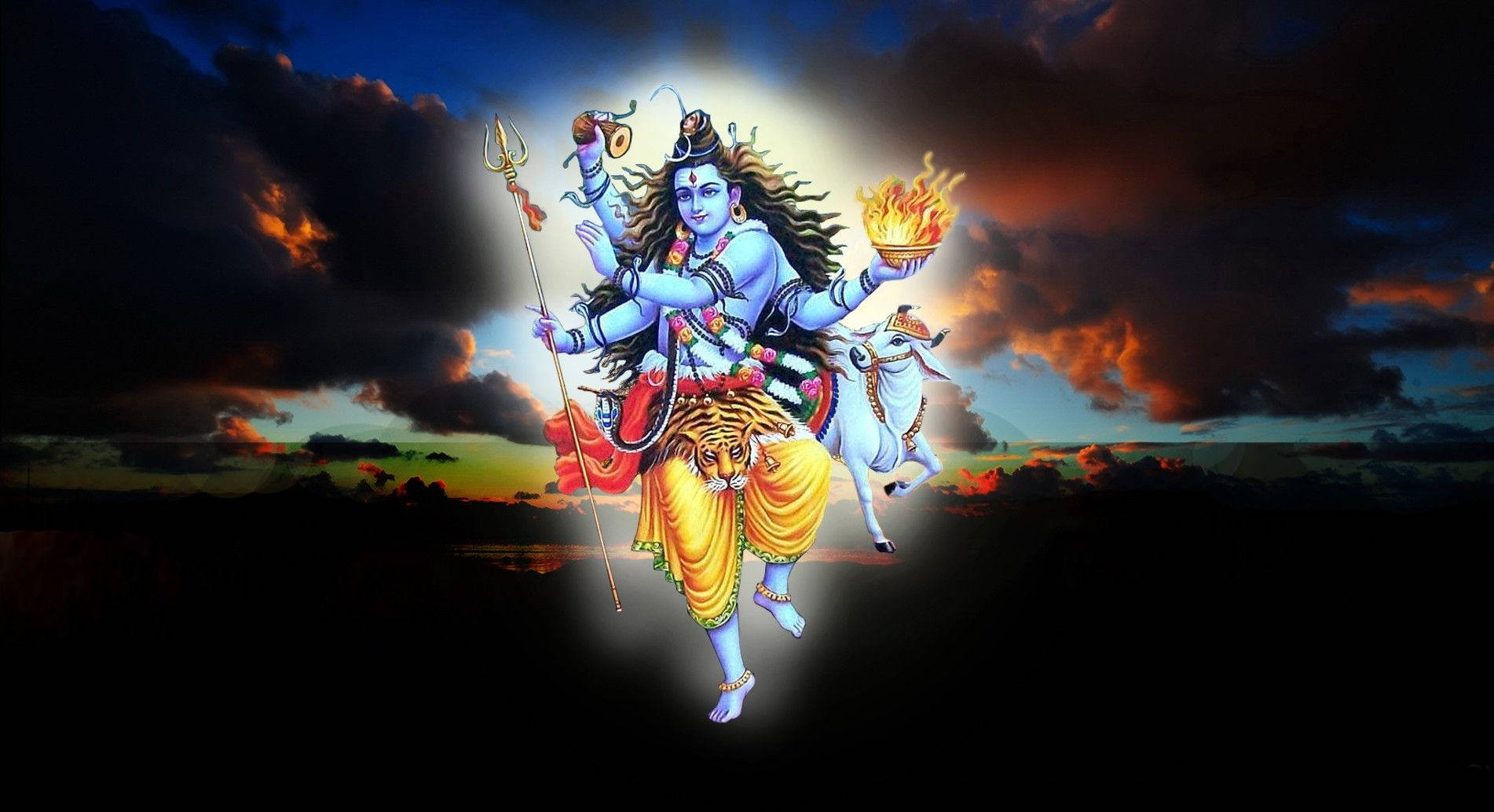 Download Lord Shiva Of Mahakal Floating Hd Wallpaper 