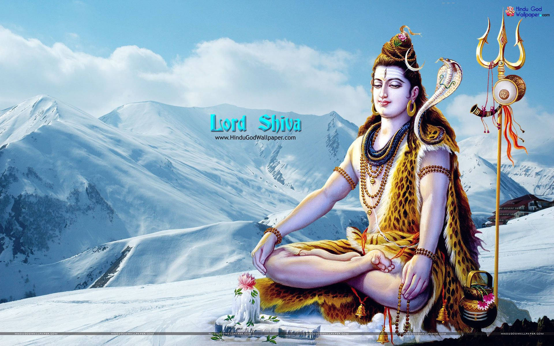 Lord Shiva On Snow