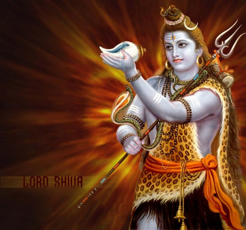 Lord Shiva With A Bird In His Hand