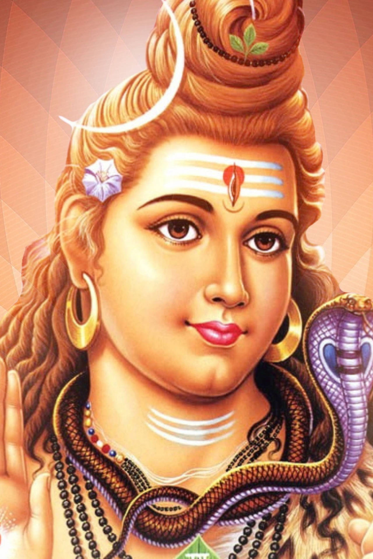 Lord Shiva Porträtt Wallpaper