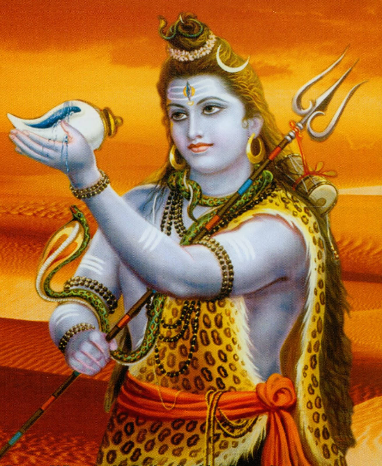 Conchadel Señor Shiva Fondo de pantalla