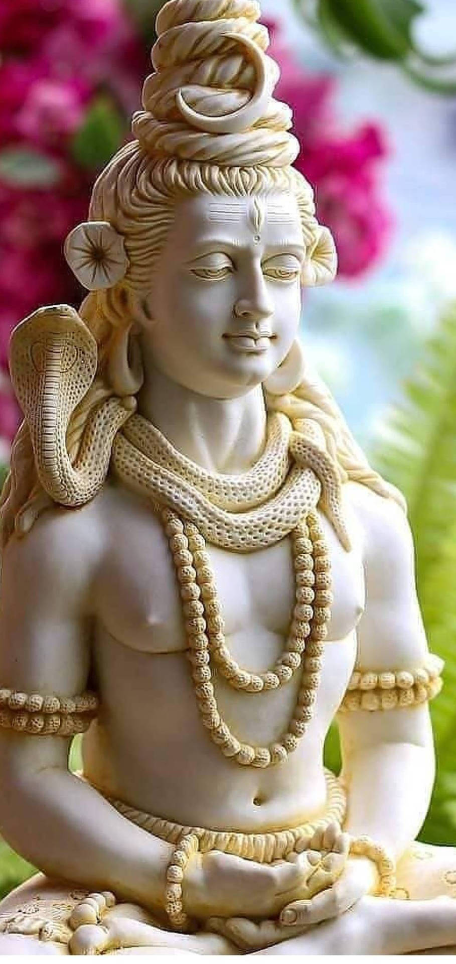 Lord Shiva Sten Figur Wallpaper