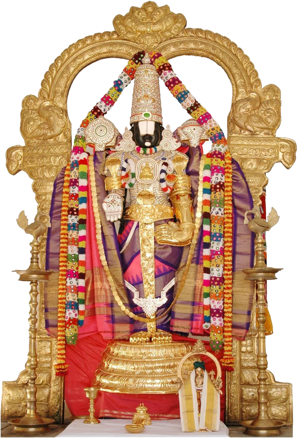 Lord Venkateswara Statue Tirupati PNG