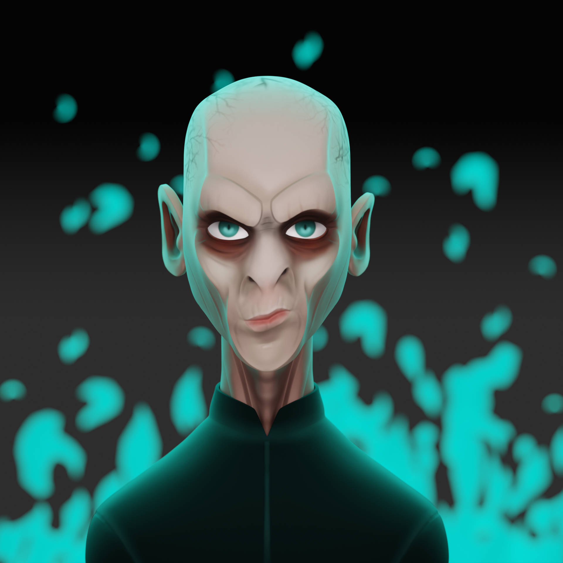 Lord Voldemort Bisarr 3d-konst. Wallpaper