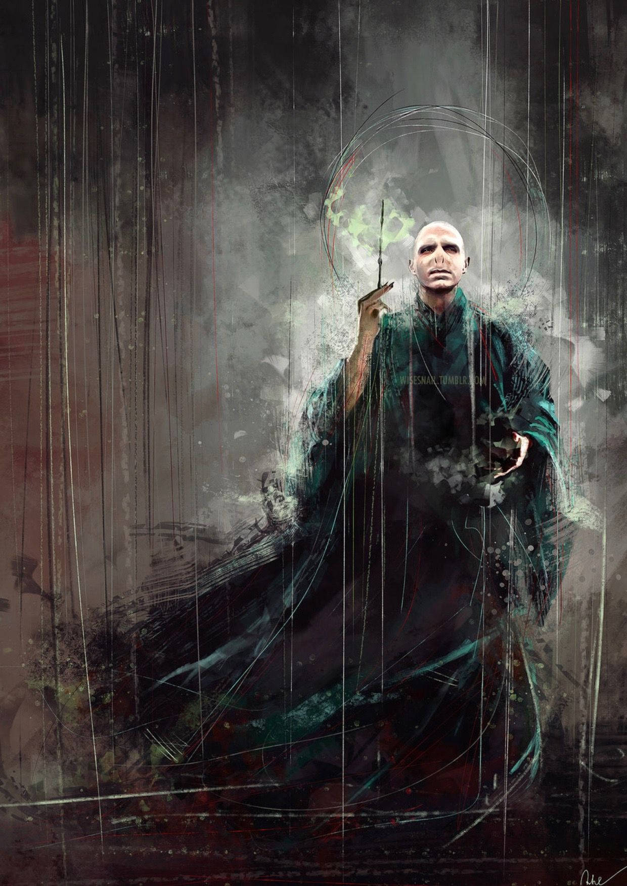 Lord Voldemort Dark Art Wallpaper
