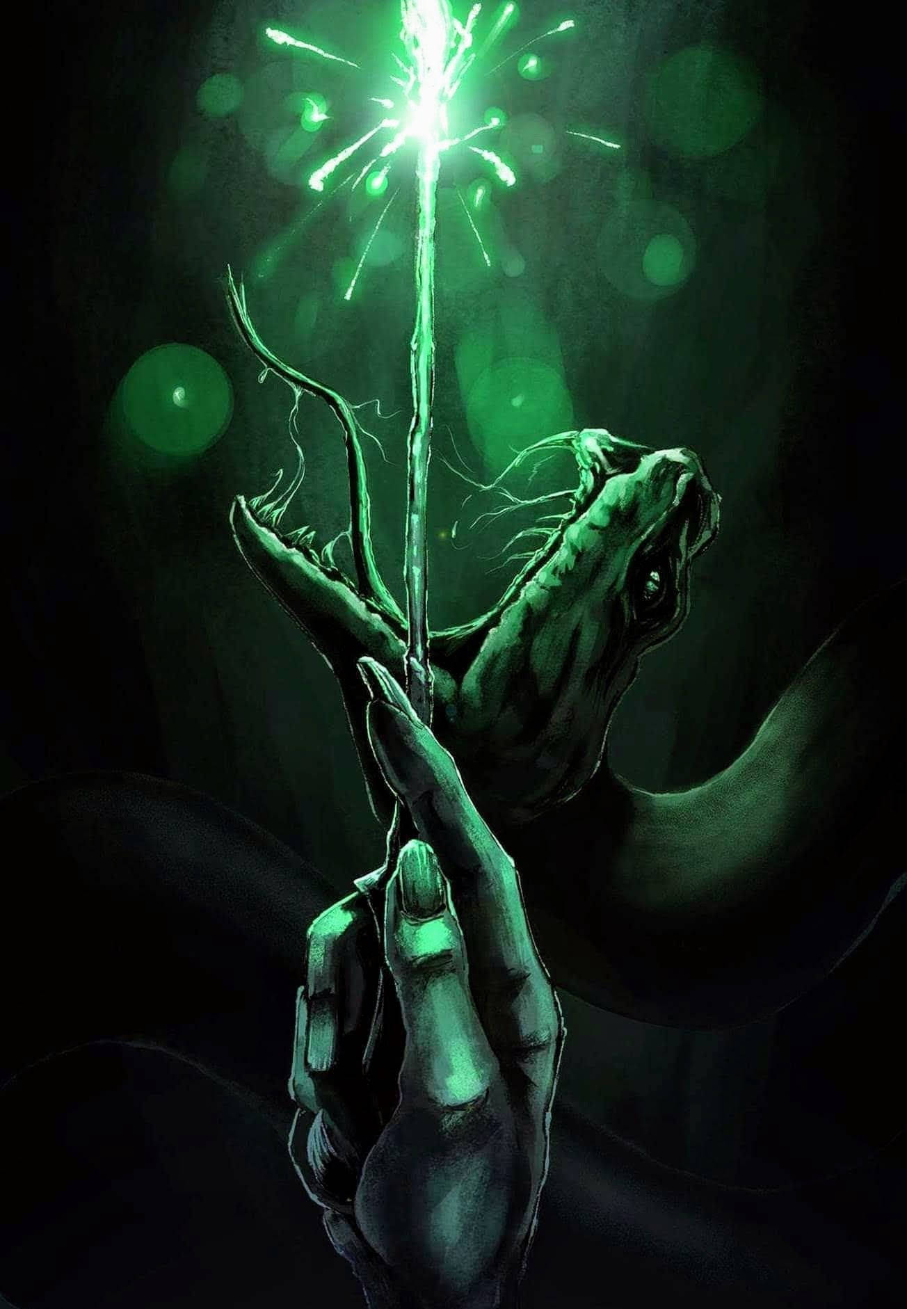 Lord Voldemort Wand Art