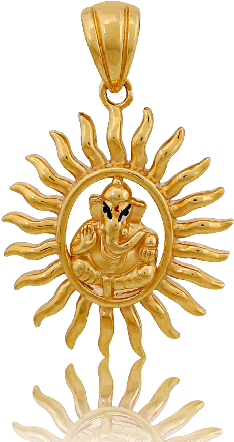 Lord_ Balaji_ Gold_ Pendant_ Design PNG