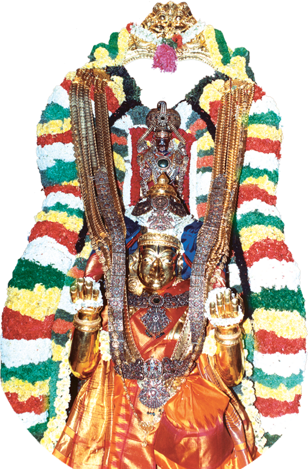 Lord_ Venkateswara_ Adorned_in_ Garlands_and_ Jewelry PNG