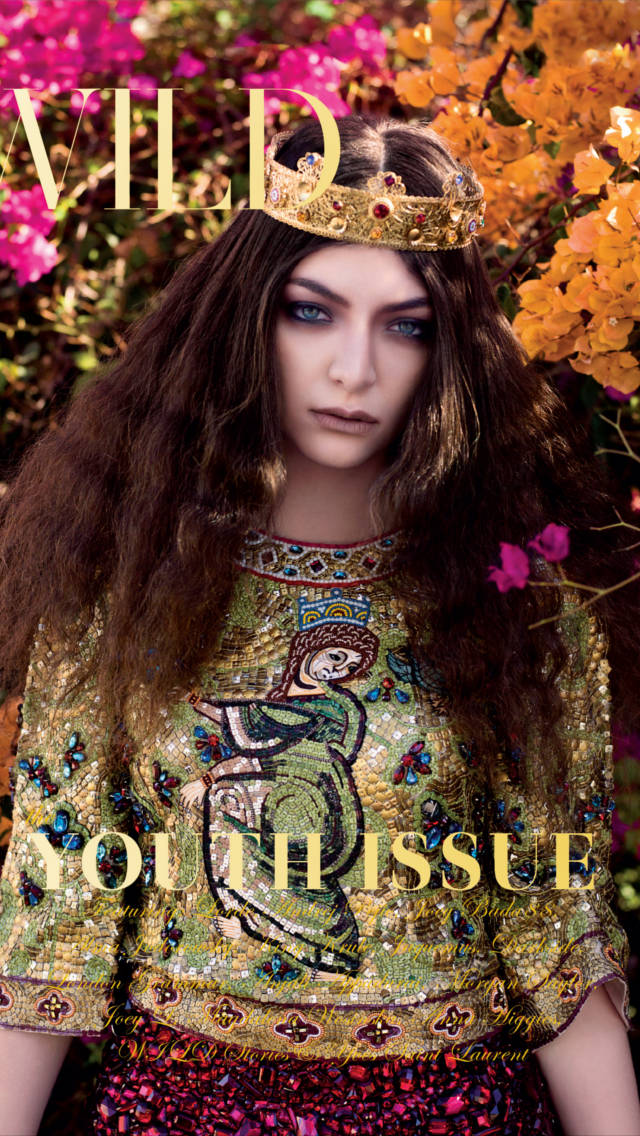 Lorde Wild Magazine Cover Background