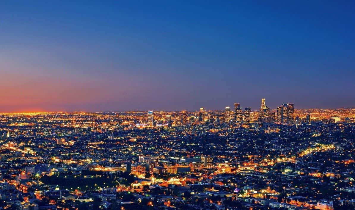 Stunning Los Angeles Skyline at Sunset